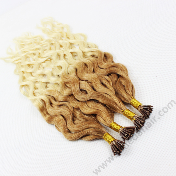 Curly i tip hair extensions stick hair extensions HN355